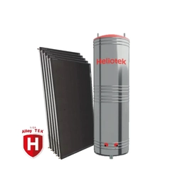 Kit Aquecimento Solar Vertical - 1.000 Litros - Alta Pressão p/ Água Agressiva - Reservatório INOX 316L  - HELIOTEK