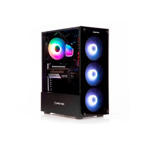 Gabinete Gamer Liketec Matrix V2, Mid-tower, 3x fans Rainvow, Vidro Temperado, M-ATX, LC-AT-MATRIX-2090