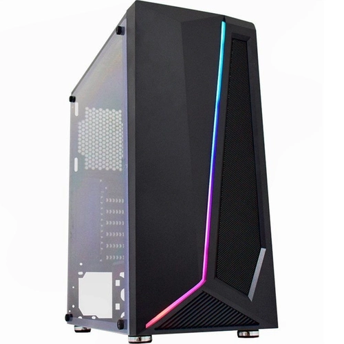 Gabinete Gamer K-MEX Hawk Black RGB - CG-38TJ