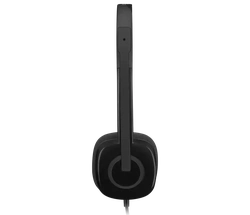Headset com fio Logitech H151 com Microfone com Redução de Ruído e Conexão 3,5mm