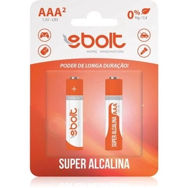 Pilha Aaa Super Alcalina 1,5v Lr03 Ps-006 C/2 Ebolt