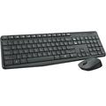 Kit Teclado e Mouse Logitech MK235, Conexão USB, Pilhas Inclusas e Layout ABNT2, Sem Fio, Preto - 920-007903