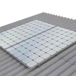 ESTRUTURA PARA 2 MÓDULOS SKS ONDULADA / FIBROMADEIRA (SEM PERFIL)