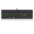 Teclado Gamer Redragon Valheim K608, Full Size, Iluminação Rainbow, Switch Blue, ABNT2, Preto