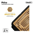 CHURRASQUEIRA ELETRICA PHILCO PCQ10A ANTIADERENTE GOLD 1200W PRETO