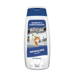 Shampoo e Condicionador Matacura Antipulgas para Gatos
