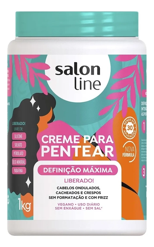 Creme Para Pentear Salon Line Definição Máxima Liberada 1kg
