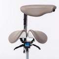 Cadeira Mocho Ergonômico Exclusiva 360° Graus Com Apoio e Suporte Cinza