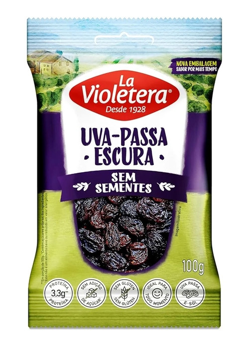 Uva Passa Escura Sem Semente 100g