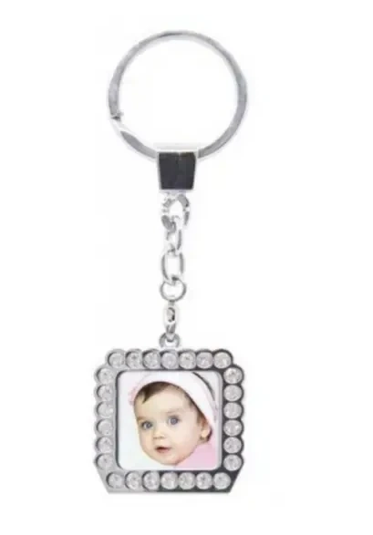 Chaveiros p/ Foto 3X4 Metal c/stress. 2X2cm c/1 Foto.