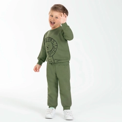 Conjunto Moletom Peluciado Blusão e Calça Animais Cativa - Masculino