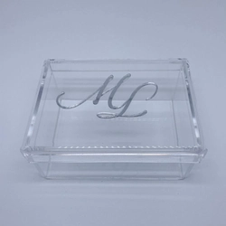 Caixa P tampa removível - Logo alto relevo inicial ou desenho