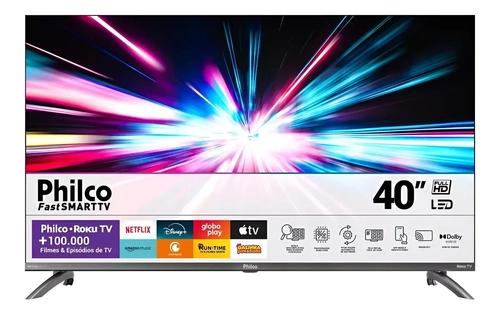 SMART TV 40   POLEGADAS PHILCO PTV40M9GR2CGB ROKU LED DOLBY AUDIO