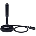 Antena Digital Hdtv 5 Em 1 Vhf/uhf/fm/hdtv/4k Aquario Uso Interno Ou Externo Com Cabo 5 Metros Dtv-150