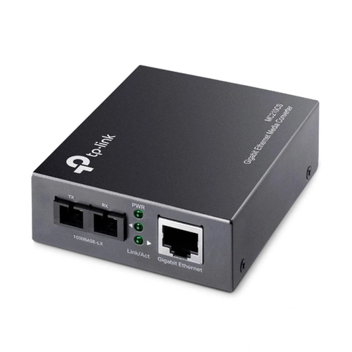 Conversor De Mídia Tp-link Gigabit Ethernet Para Fibra Ótica - Mc210cs