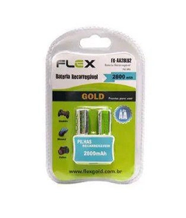 Pilha Recarregavel Aa Blister C/2 2800mah Flex