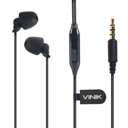 Fone de Ouvido Vinik Sound Comfort Preto Com Microfone - SC100P