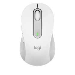 Mouse Óptico Logitech M650 Signature, Sem fio, USB, Bluetooth, Branco - 910-006252