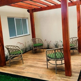 Poltrona  em Corda Náutica  Alumínio Epóxi  Macedónia (Kit 4 peças)