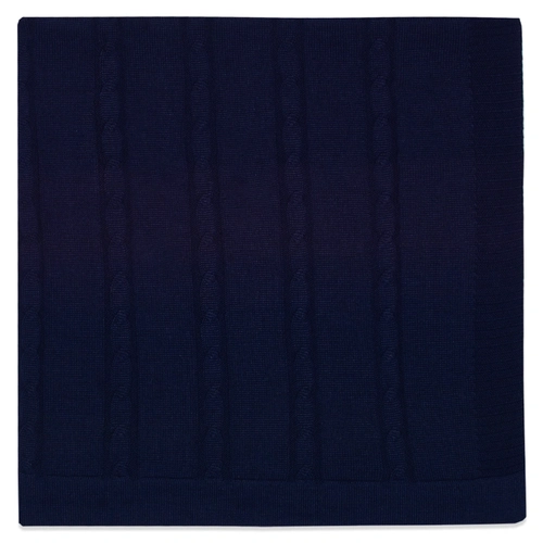 Manta Tricot Trançada Masculina – Marinho