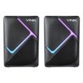 Caixa de Som Gamer Vinik Constelation 6w 2.0 Led Rainbow - Vspkg6wctl