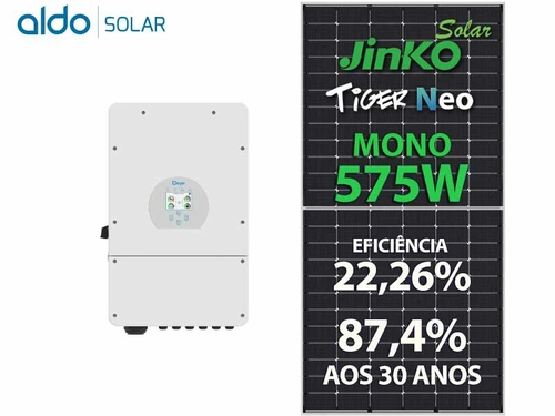 Gerador De Energia Solar Deye Hibrido Solo Romagnole Deye Gfh 8,05kwp Jinko Neo 575w Sun 8kw 2mppt 127/220v