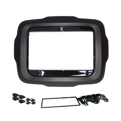 Moldura Fiamon 2 Din Renegade Pcd 15/ 18 Mold. Aux. 2din Preto