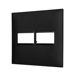 Placa Espelho Tomada Legrand Pial Plus+  1+1 Posto 4x4  Preto  618511pt