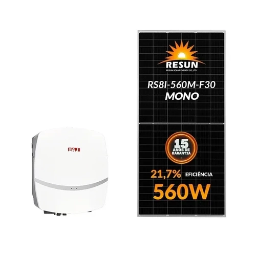 Gerador Solar Saj 8,40 Kwp Mon. 220v Fibromadeira (7k/560w)