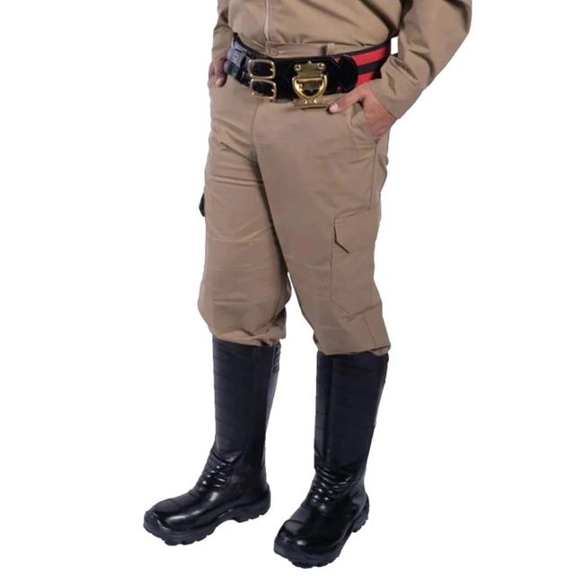 Calça Bombeiro Civil - Caqui (Zíper)