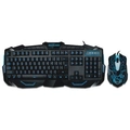 Teclado e Mouse Gamer Com Hotkeys Multimidia LED Azul Multilaser - TC195