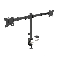 Suporte De Mesa Triarticulado Multivisao Mt-ergo-b2-pr Com Inclinacao Para 2 Monitores De 10 a 24