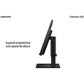 Monitor Samsung Gamer Odyssey G30 24" Fhd 144hz 1ms Freesync Hdmi Dp Ajuste Altura Pivot Inclinaçao  - Ls24bg300elmzd