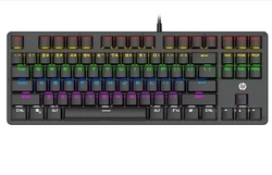 Teclado Gamer USB, GK200, Mecânico, HP - 9AJ57AA