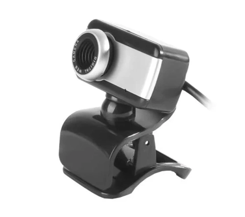 Webcam Brazilpc V4 Com Microfone Preto/Prata