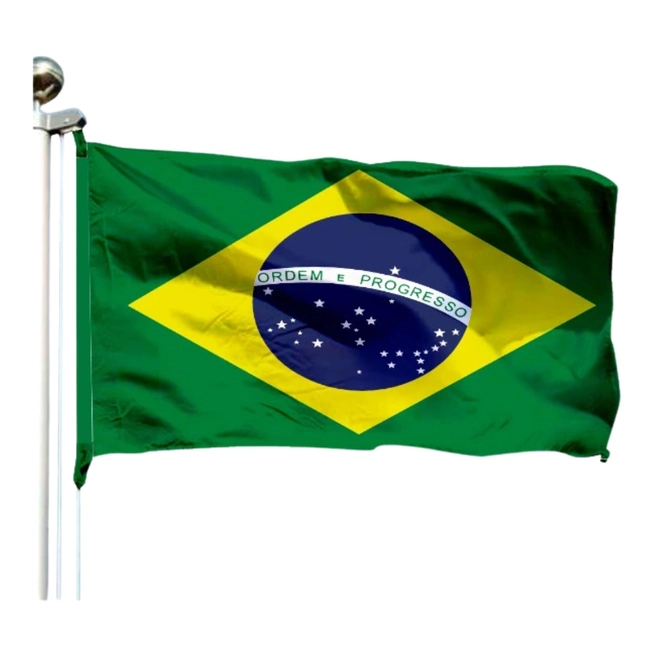 Bandeira do Brasil Dupla poliéster - Oficial  ABNT (1,35x1,93M)