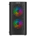 Gabinete Gamer Liketec Dark Revolution, RGB, Mid-Tower, 3x Fans, Vidro Temperado, M-ATX LC-MT-REVOLUTION-2051
