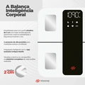 Balança Bioimpedância 25 Análises Corporais Bio Smart Relax Branca