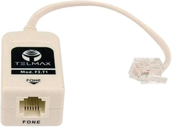 Filtro de Linha Telefônica Adsl f2-t1 - 1 saída Rj-11 - Telemax - usado