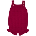 Body Banho de Sol Trançado Tricot - Vermelho Feminino