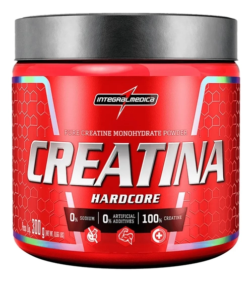 Creatina Hardcore 100% Pura 300g IntegralMédica MAIS VENDIDO 2º em Suplementos Alimentares