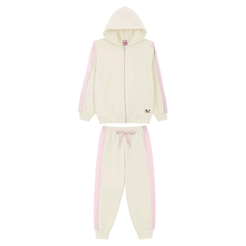 Conjunto Jaqueta e Calça em Moletom Lik Kids - Feminino