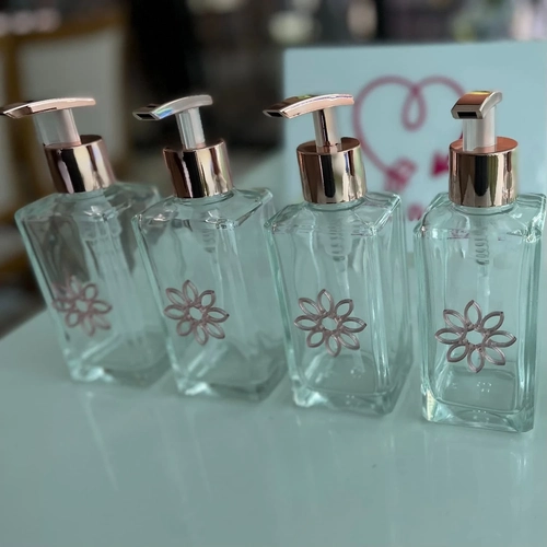 Vidro com válvula - Logo alto relevo inicial ou desenho