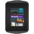 Assadeira Rasa Retangular Antiaderente Rochedo Dura + 37cm - Cxm / 6