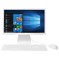 All In One LG Intel Quad Core N4100, 4GB DDR4, HDD 500GB, 21.5, Windows 11 Home, Branco, 22V280-L.BY42P2#