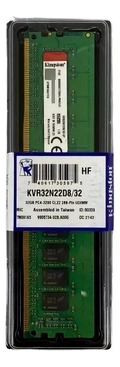 Memória Desktop 16gb ddr4 3200mhz Kvr32n22s8/16 - Kingston