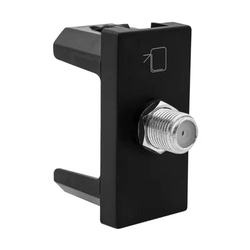 Modulo Conector Tomada Legrand Pial Plus+ Antena Tipo f 1m Preto  615030pt