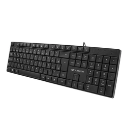 Teclado USB, Multimídia, KB-M11BK, Preto C3Tech