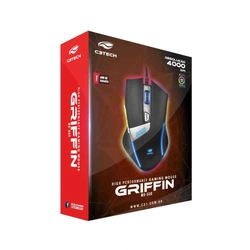 Mouse Gamer C3tech Usb Griffin 4000 Dpi C/ Led Mg-500bk