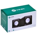 CAIXA DE SOM VINIK 2.0 USB VS-01 PRETO(5V 2X 1W) - 29384